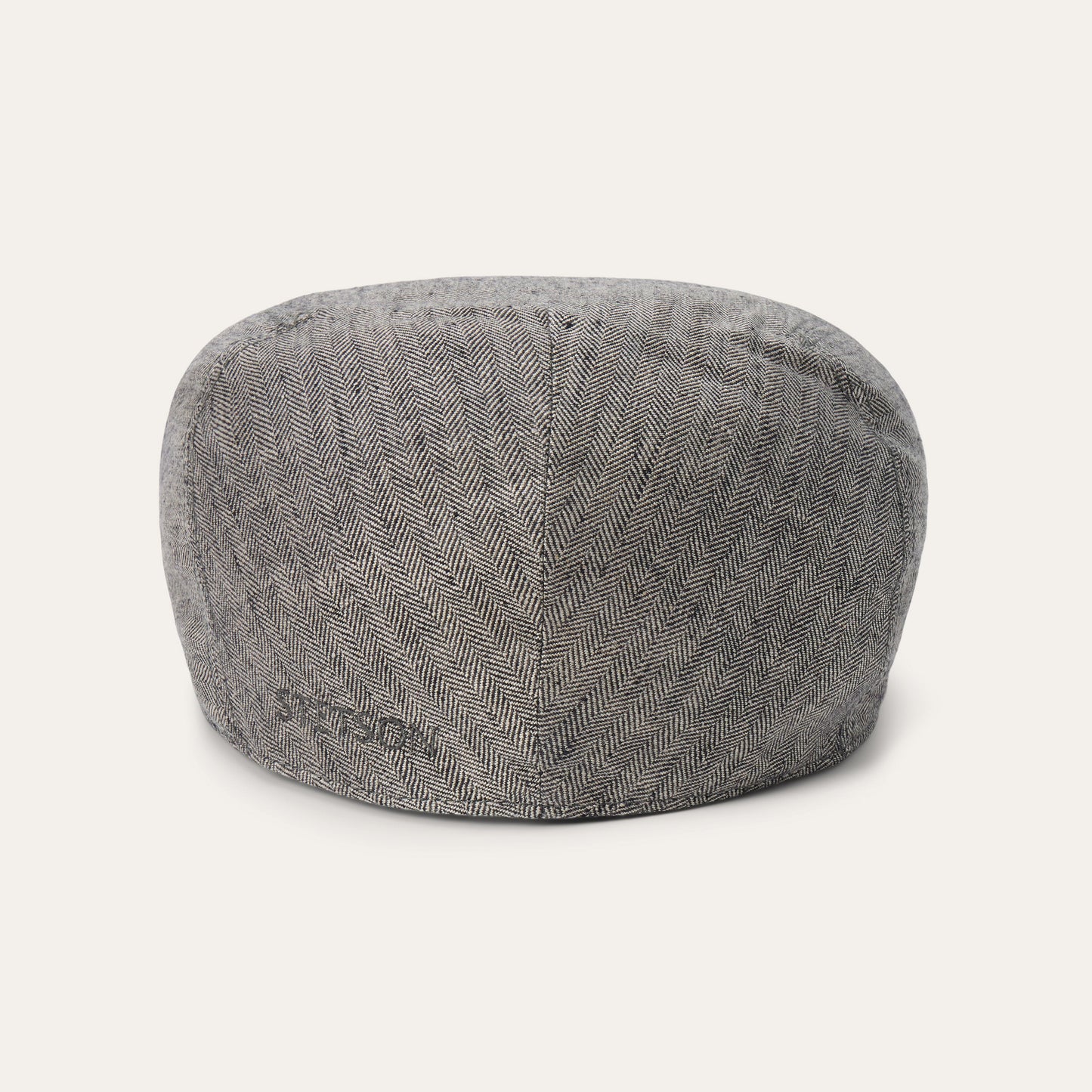 Linen Ivy Cap Grey Herringbone