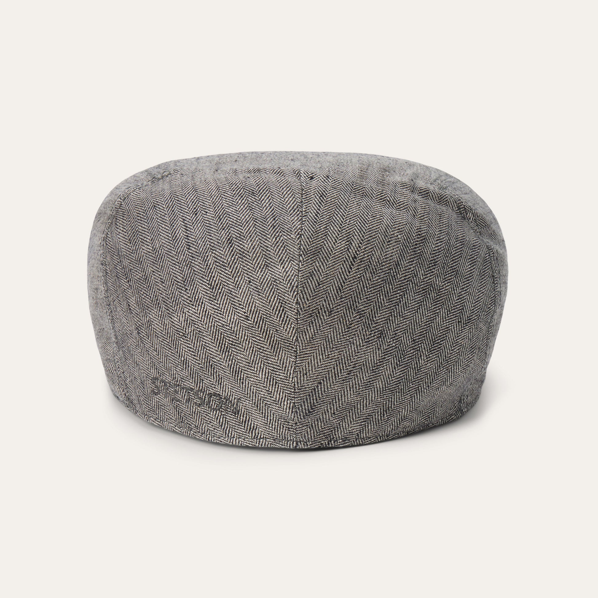 Linen Ivy Cap Grey Herringbone