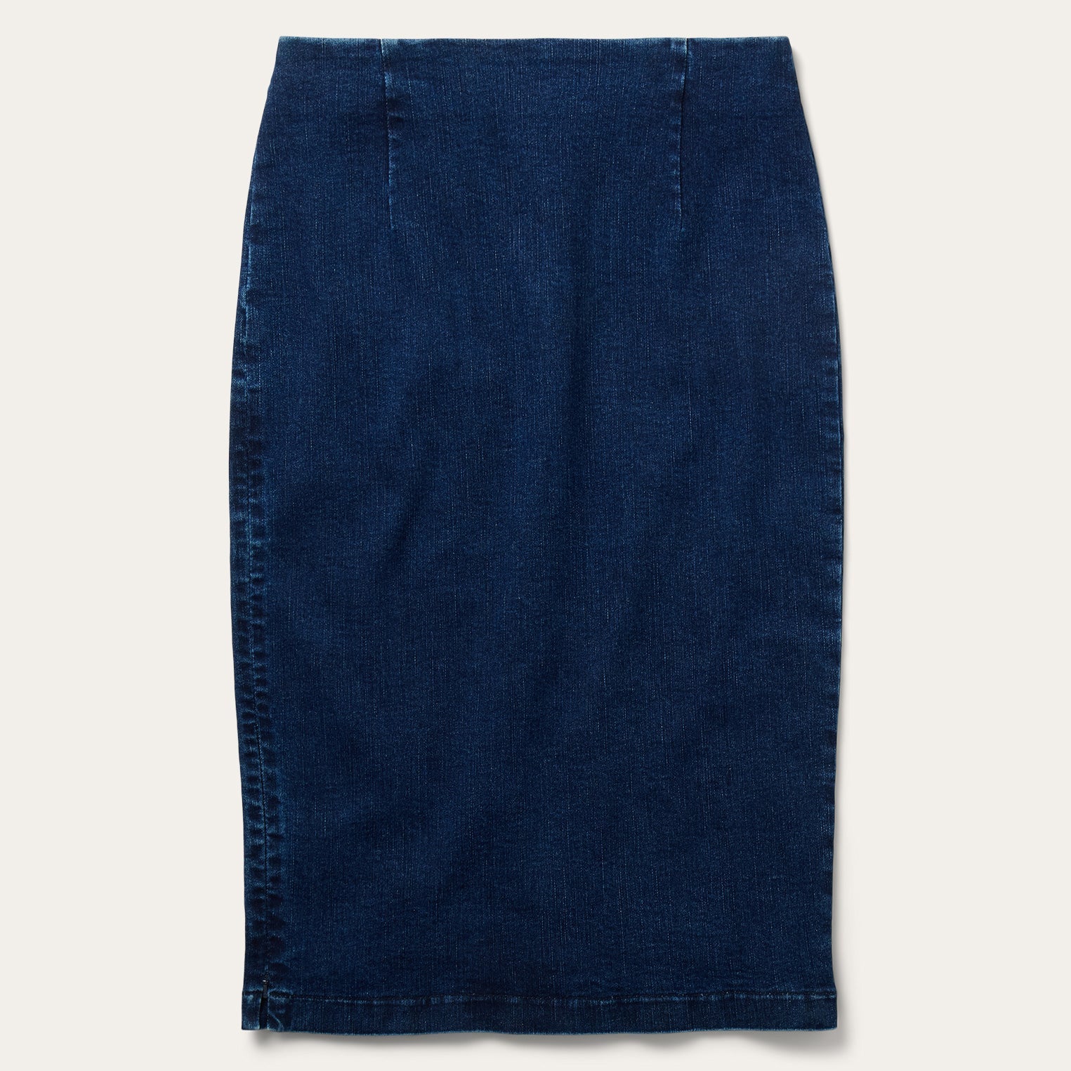 Stretch Denim Pencil Skirt Blue