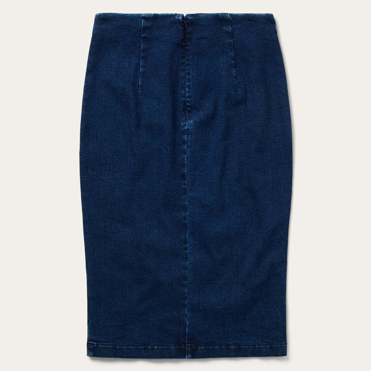 Stretch Denim Pencil Skirt Blue