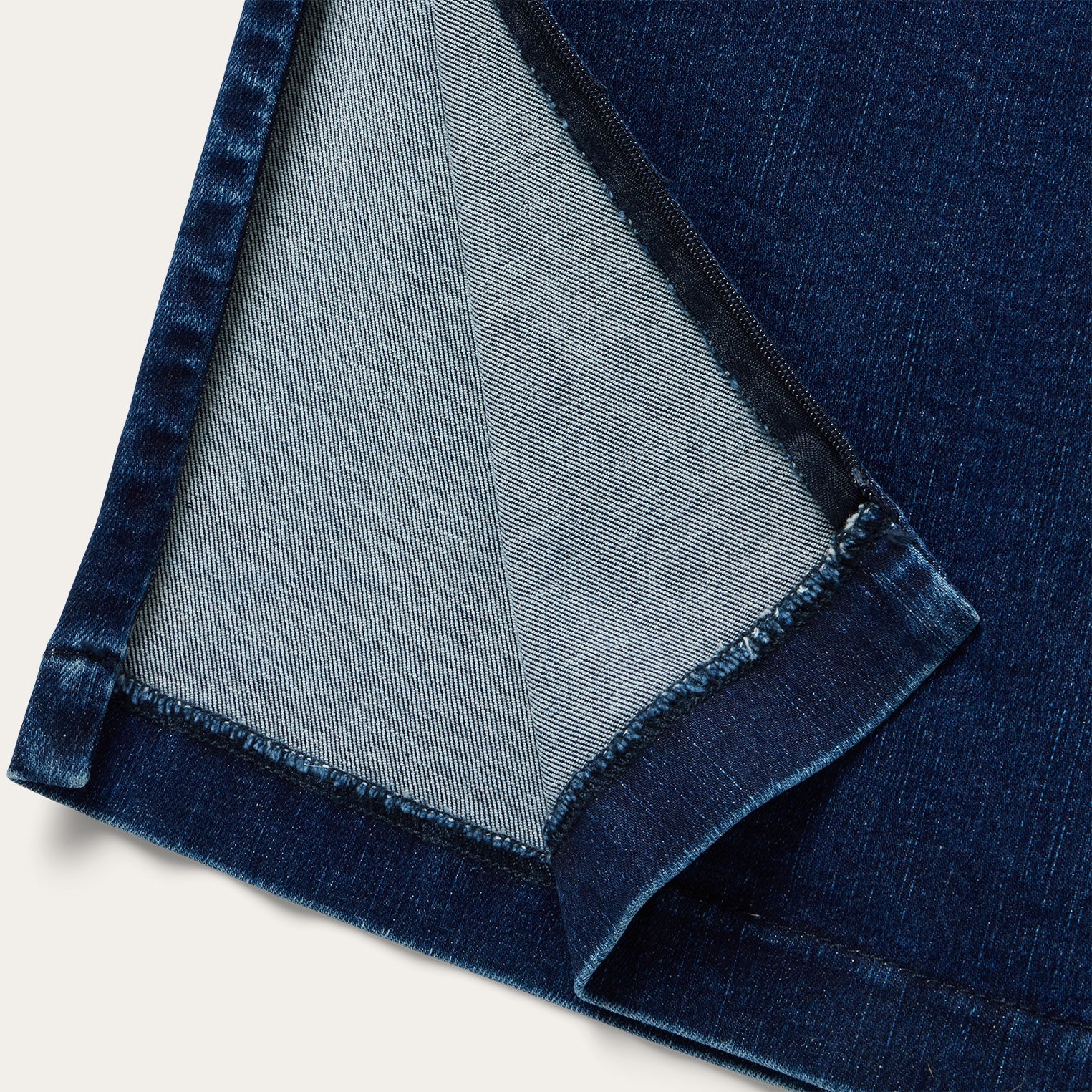Stretch Denim Pencil Skirt Blue