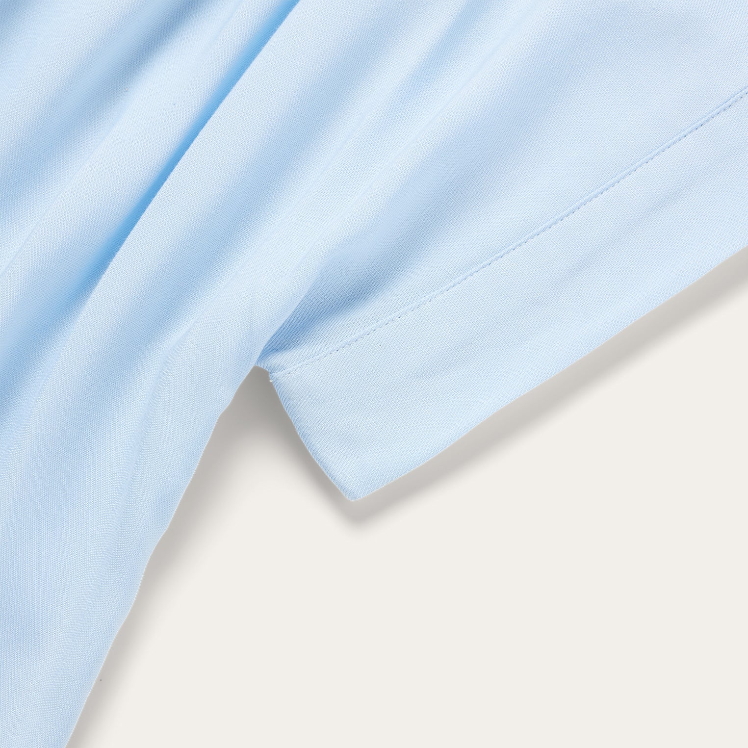 Twill Collared Blouse Blue