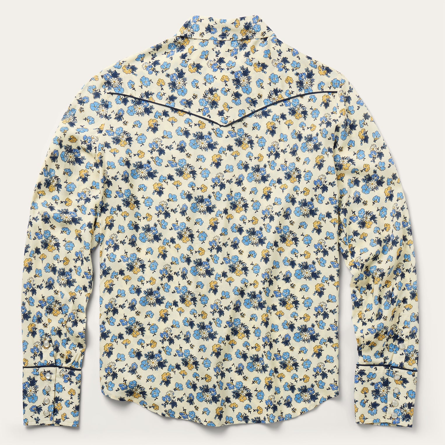 Field Flowers Print Shirt Yellow