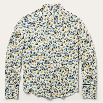 Field Flowers Print Shirt Yellow