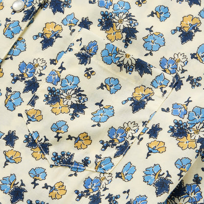 Field Flowers Print Shirt Yellow