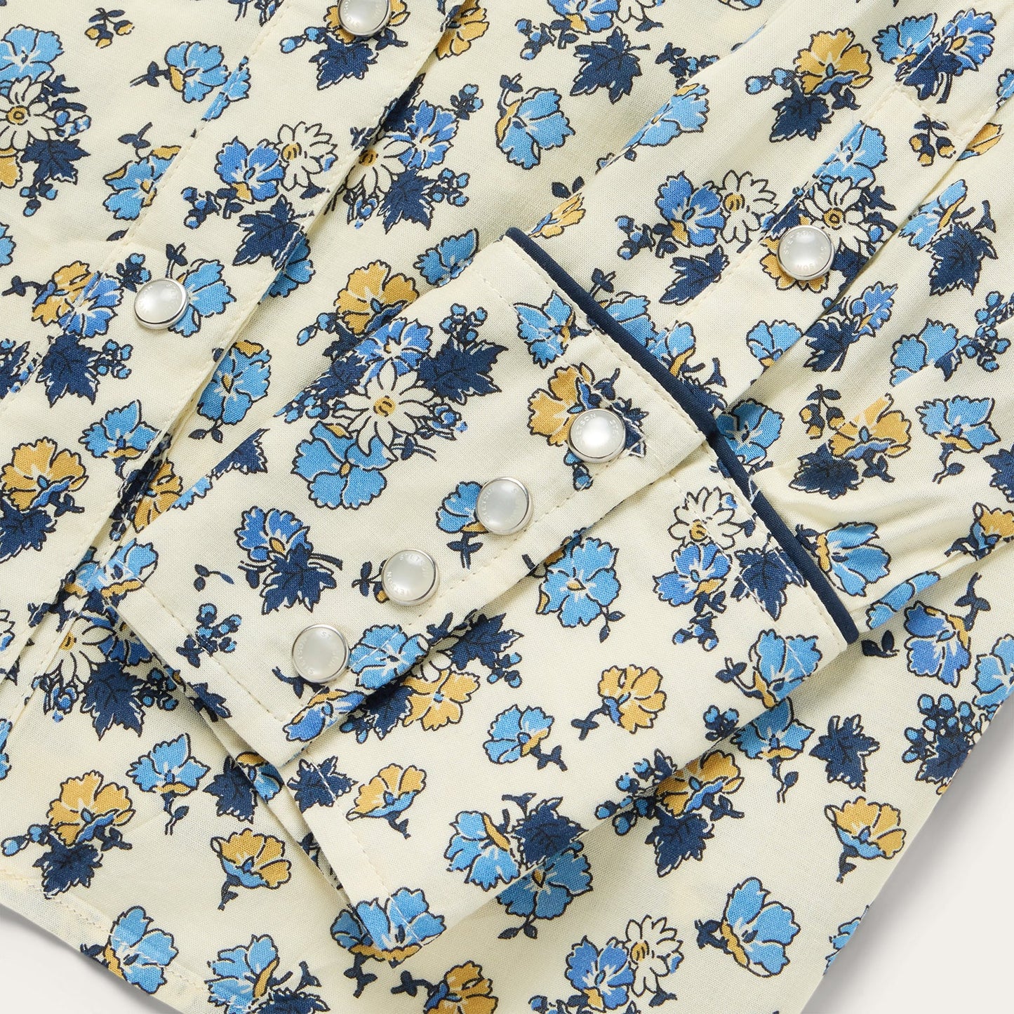 Field Flowers Print Shirt Yellow