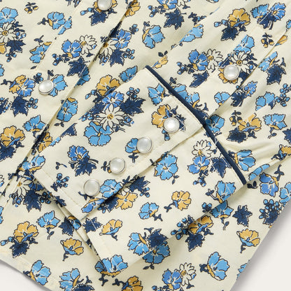 Field Flowers Print Shirt Yellow