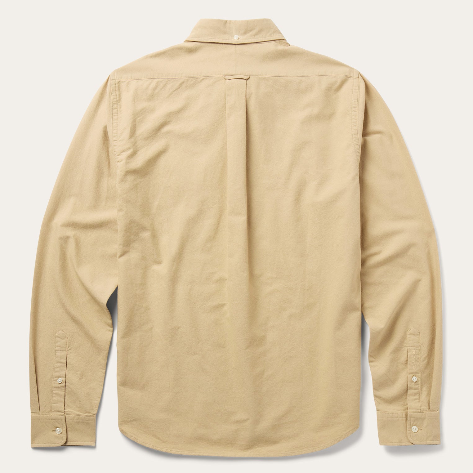 Peached Oxford Button-Down Shirt Tan
