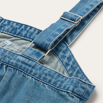 Button Front Denim Tank Top Blue