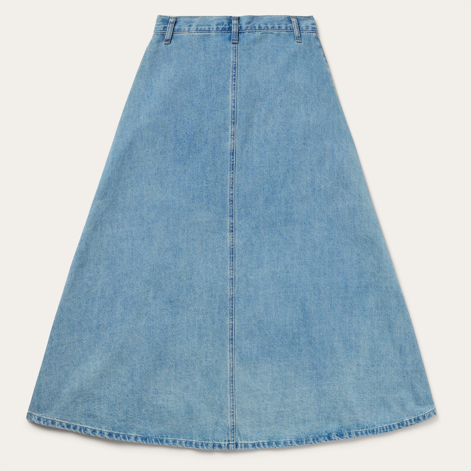 Light Wash Denim Skirt Blue