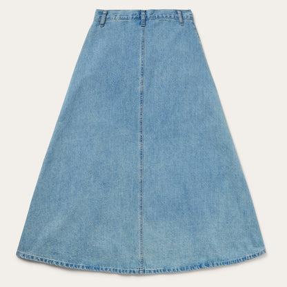 Light Wash Denim Skirt Blue