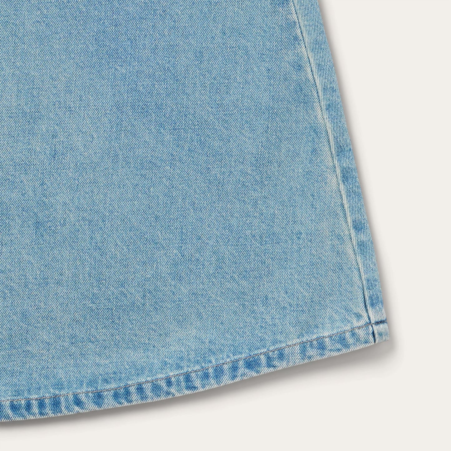 Light Wash Denim Skirt Blue