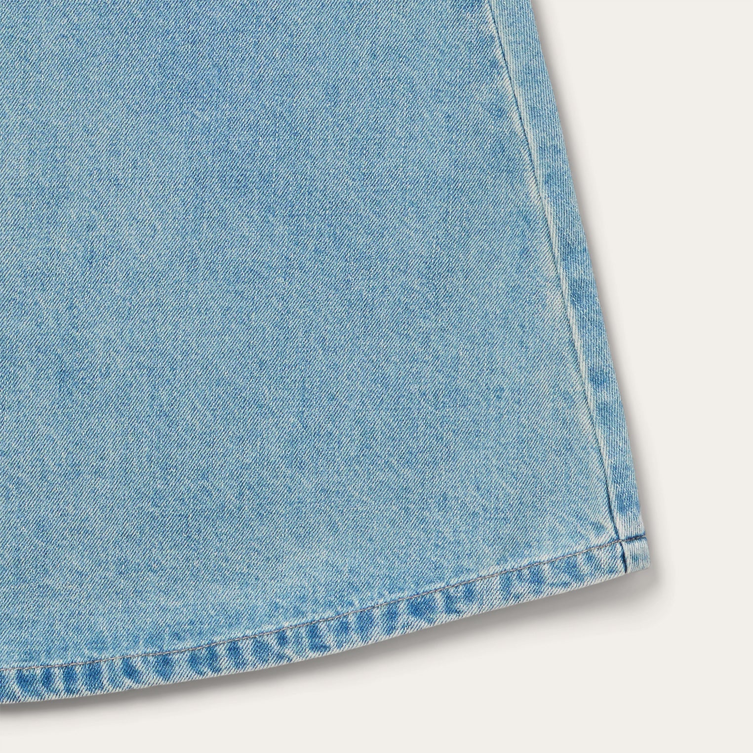 Light Wash Denim Skirt Blue