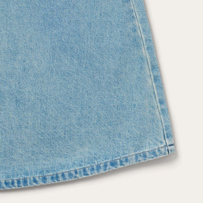 Light Wash Denim Skirt Blue