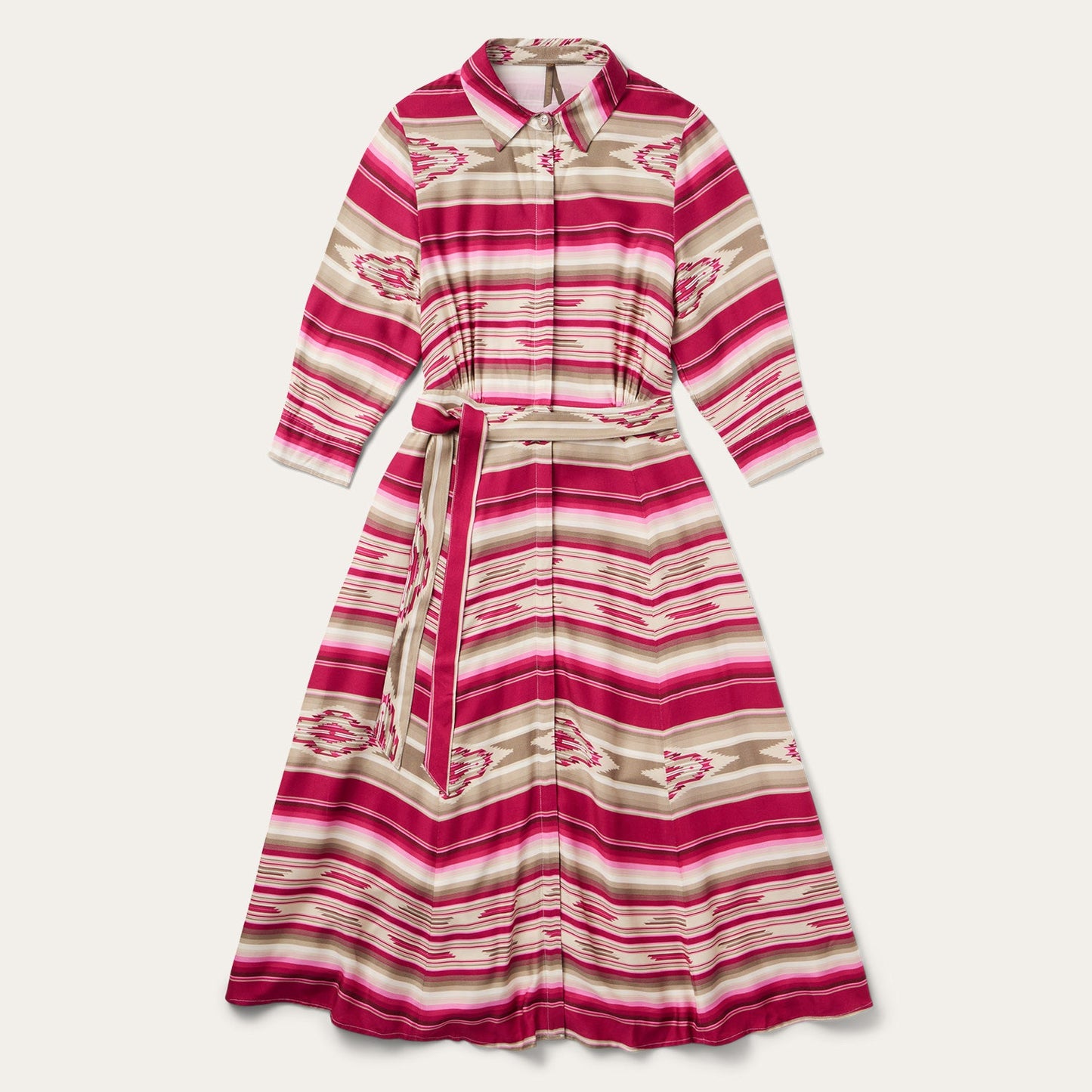 Scarlet Serape Midi Dress Red