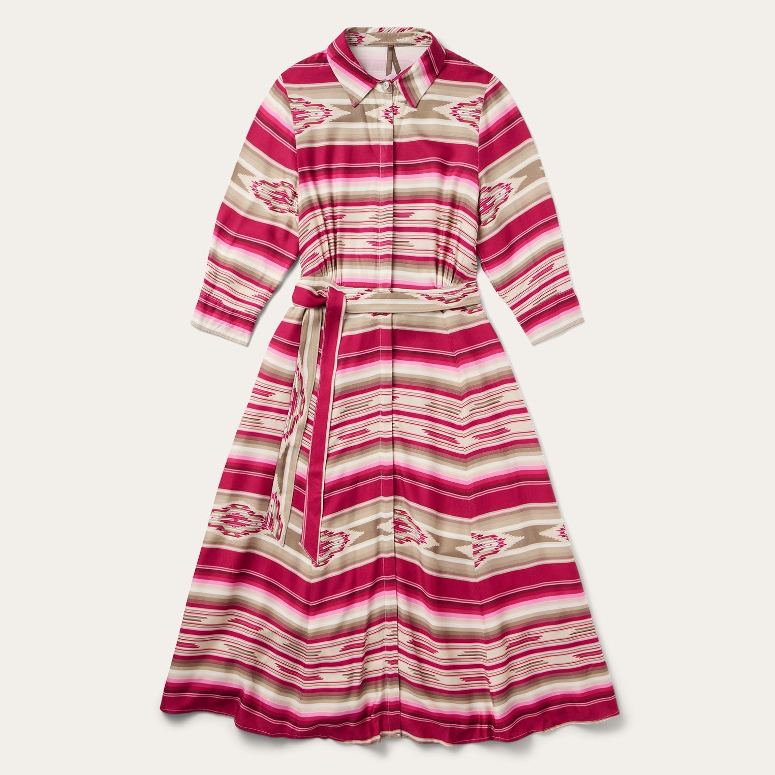 Scarlet Serape Midi Dress Red