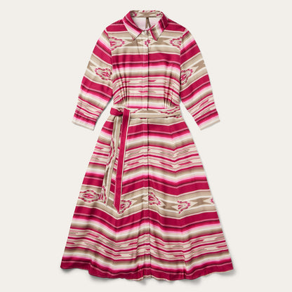 Scarlet Serape Midi Dress Red