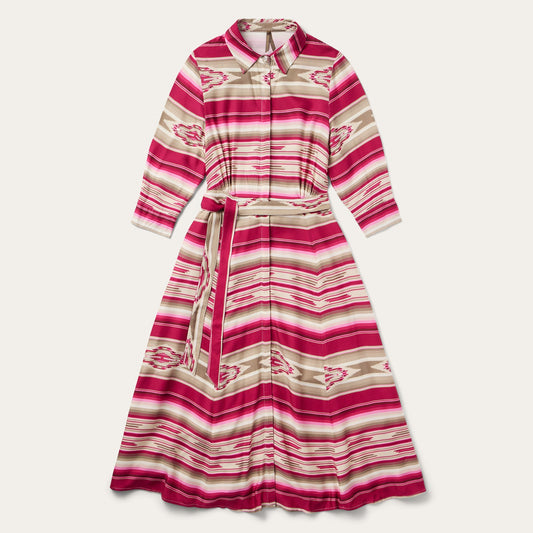 Scarlet Serape Midi Dress Red