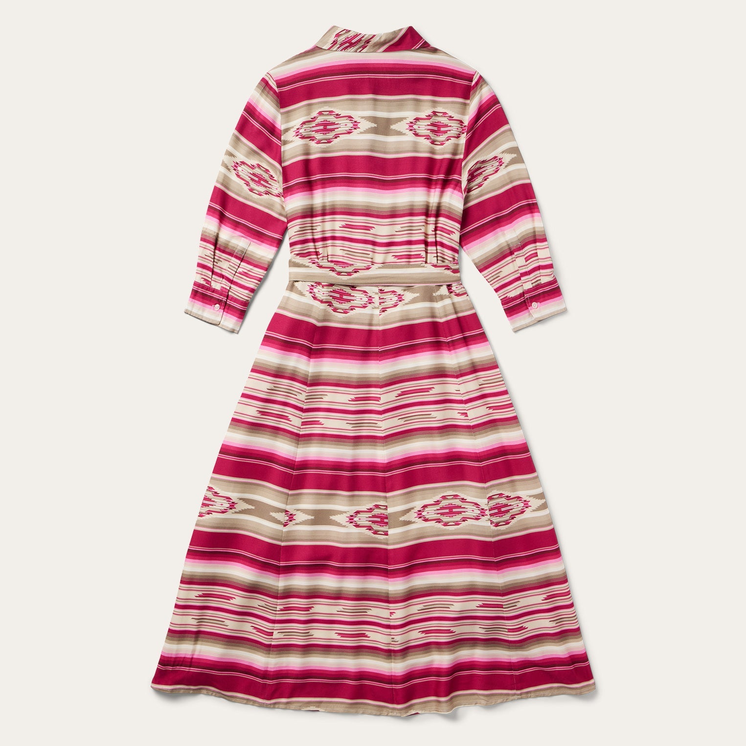 Scarlet Serape Midi Dress Red