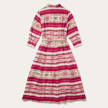 Scarlet Serape Midi Dress Red
