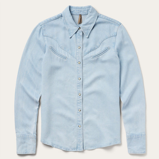 Arrow Pocket Denim Shirt Blue
