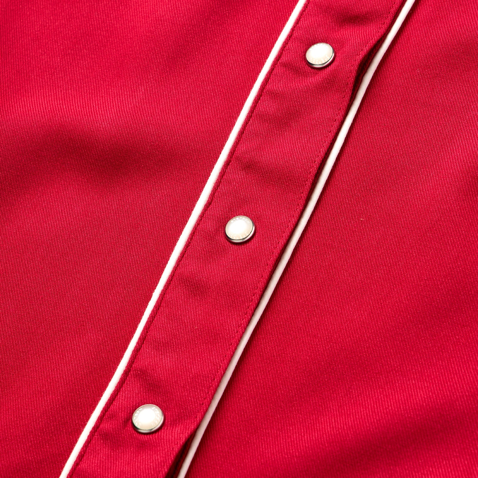Sleeveless Retro Western Shirt Red