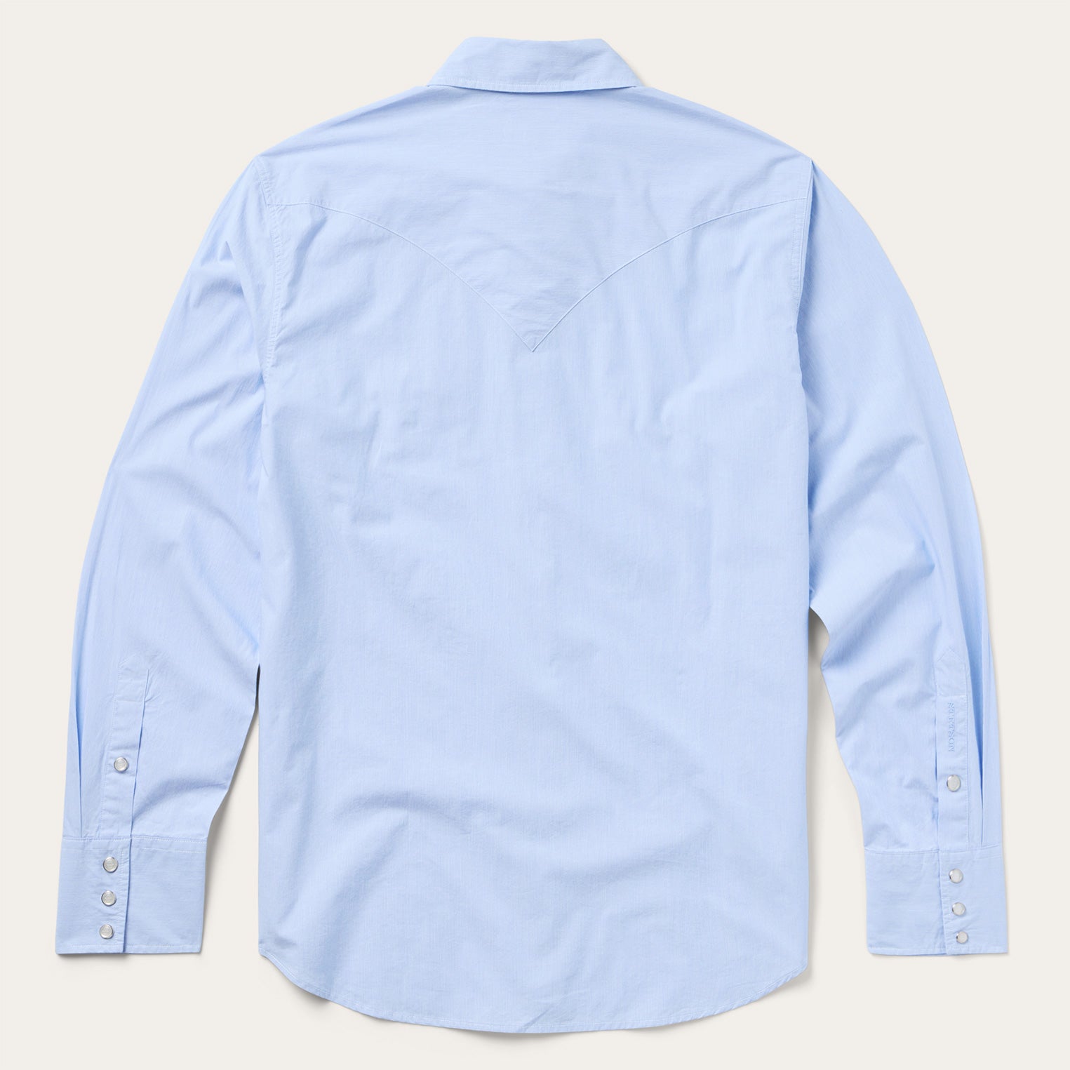 Fine Line Stripe Western Shirt Blue