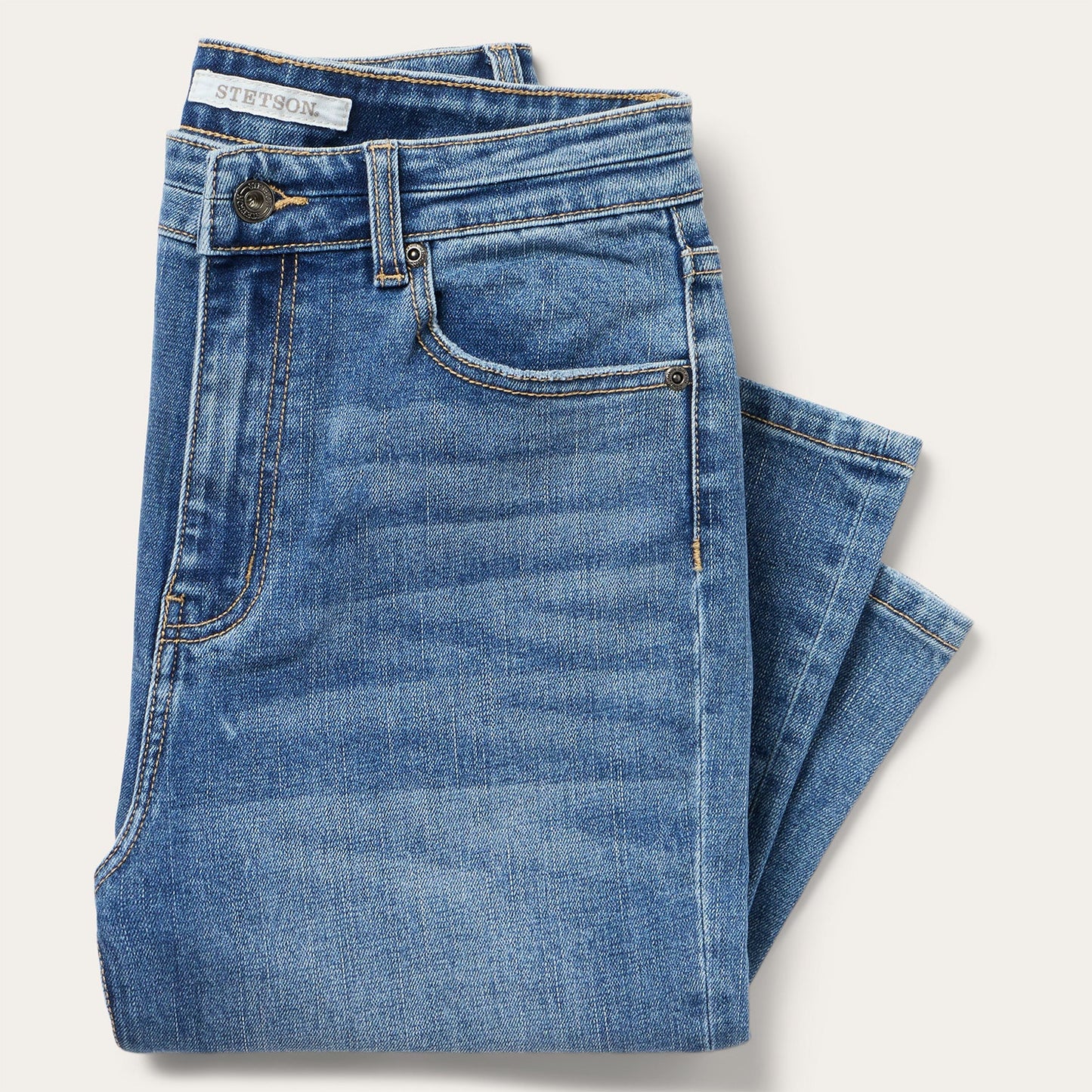 915 High Rise Straight Fit Jeans Blue