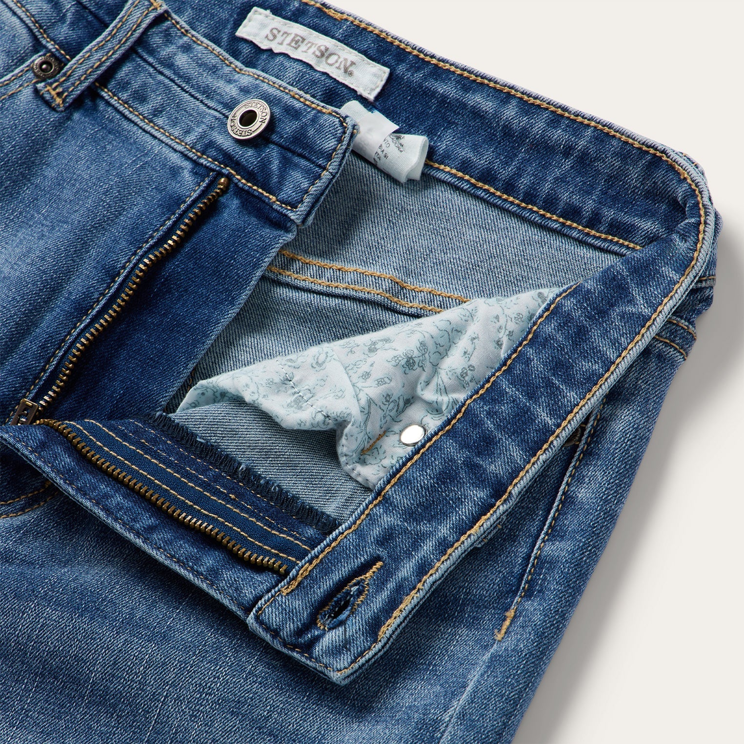 915 High Rise Straight Fit Jeans Blue