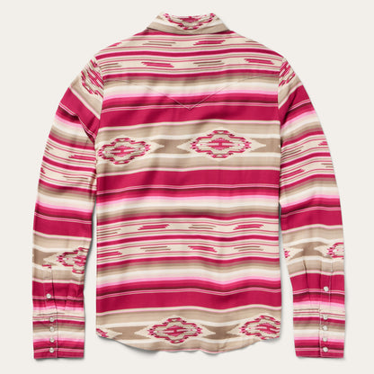 Scarlet Serape Western Shirt Red