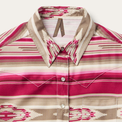Scarlet Serape Western Shirt Red