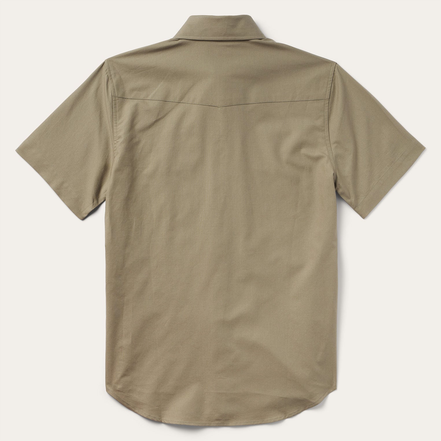 Olive Oxford Short Sleeve Western Shirt Olive