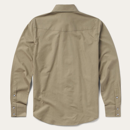 Olive Oxford Western Shirt Olive