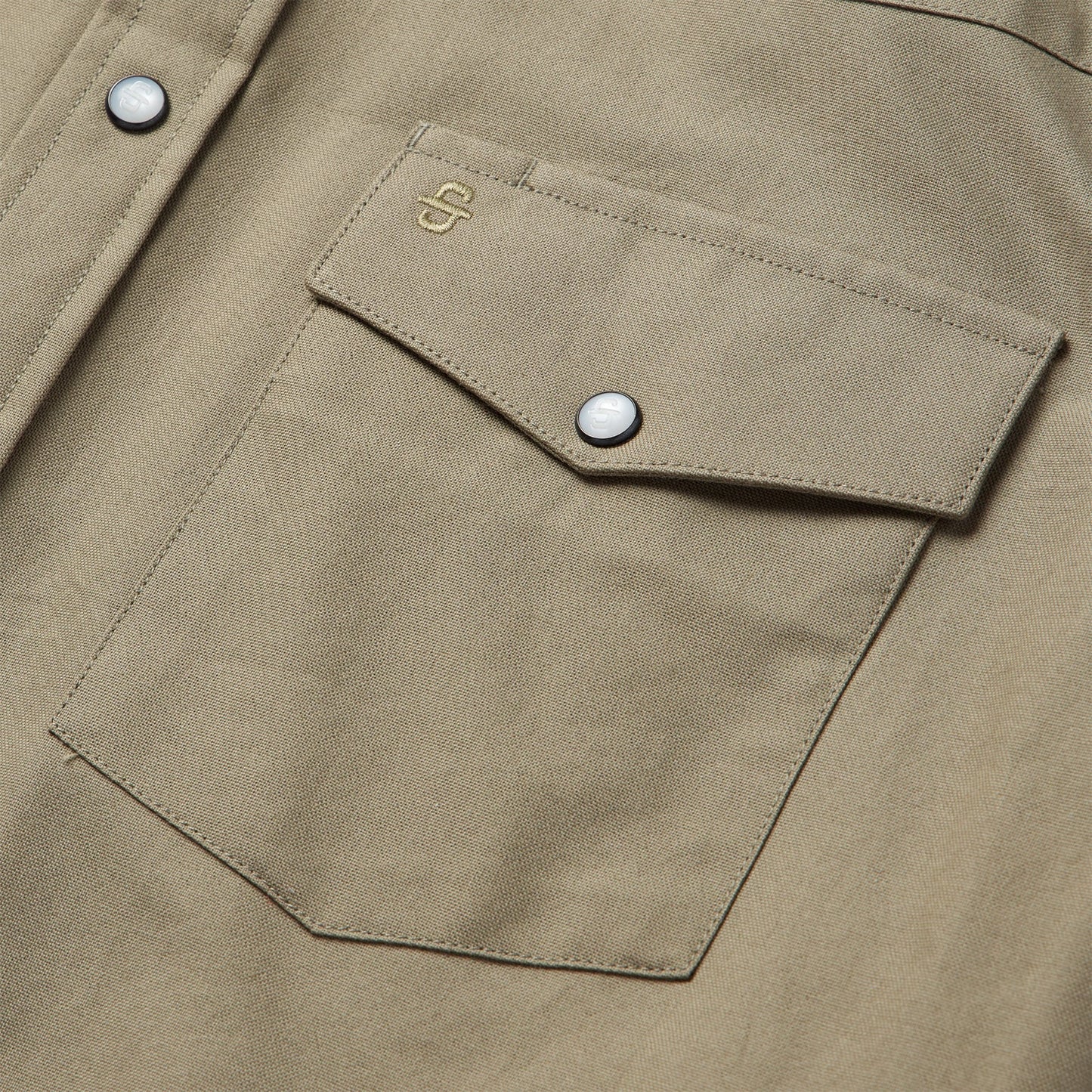 Olive Oxford Western Shirt Olive