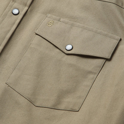 Olive Oxford Western Shirt Olive
