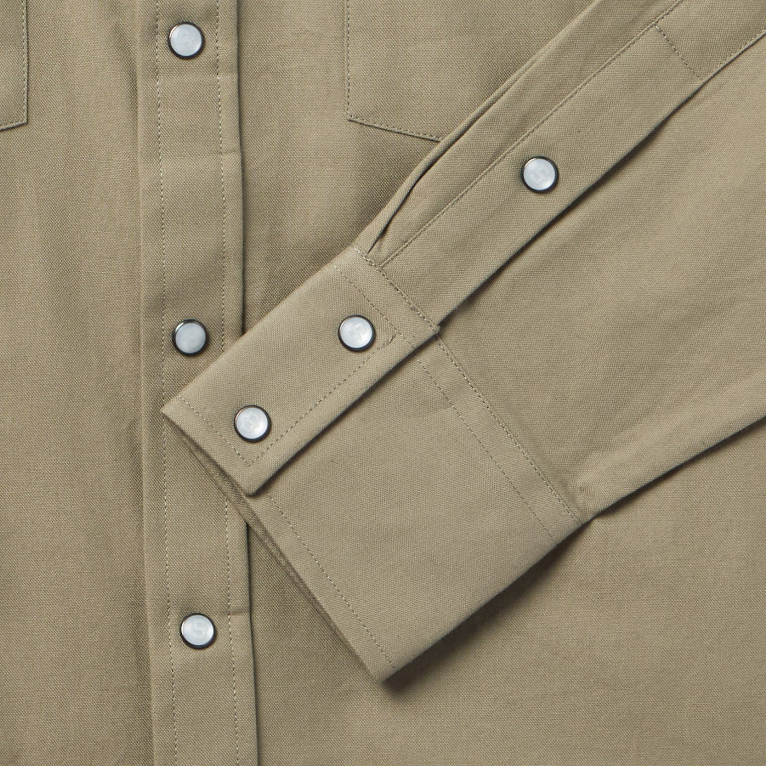 Olive Oxford Western Shirt Olive