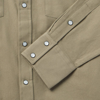 Olive Oxford Western Shirt Olive