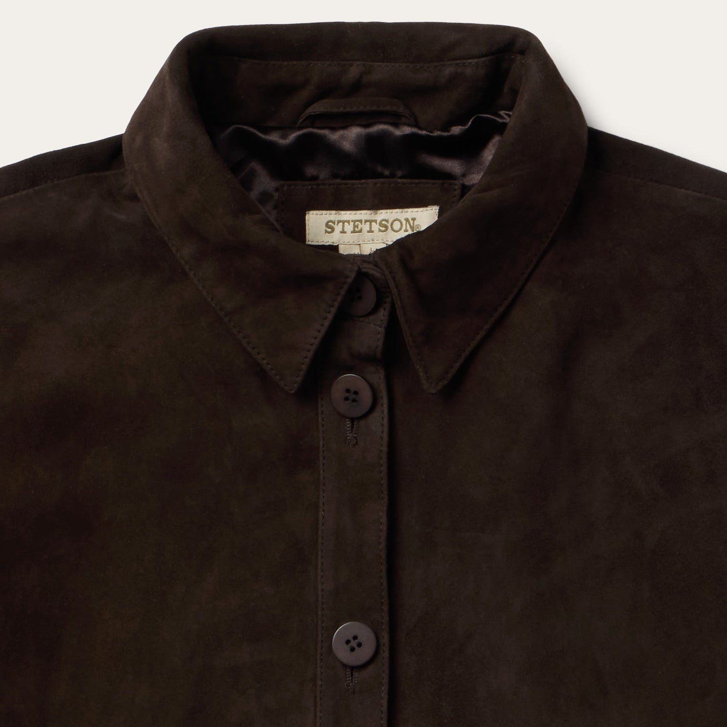 Two Pocket Fringe Suede Jacket Brown