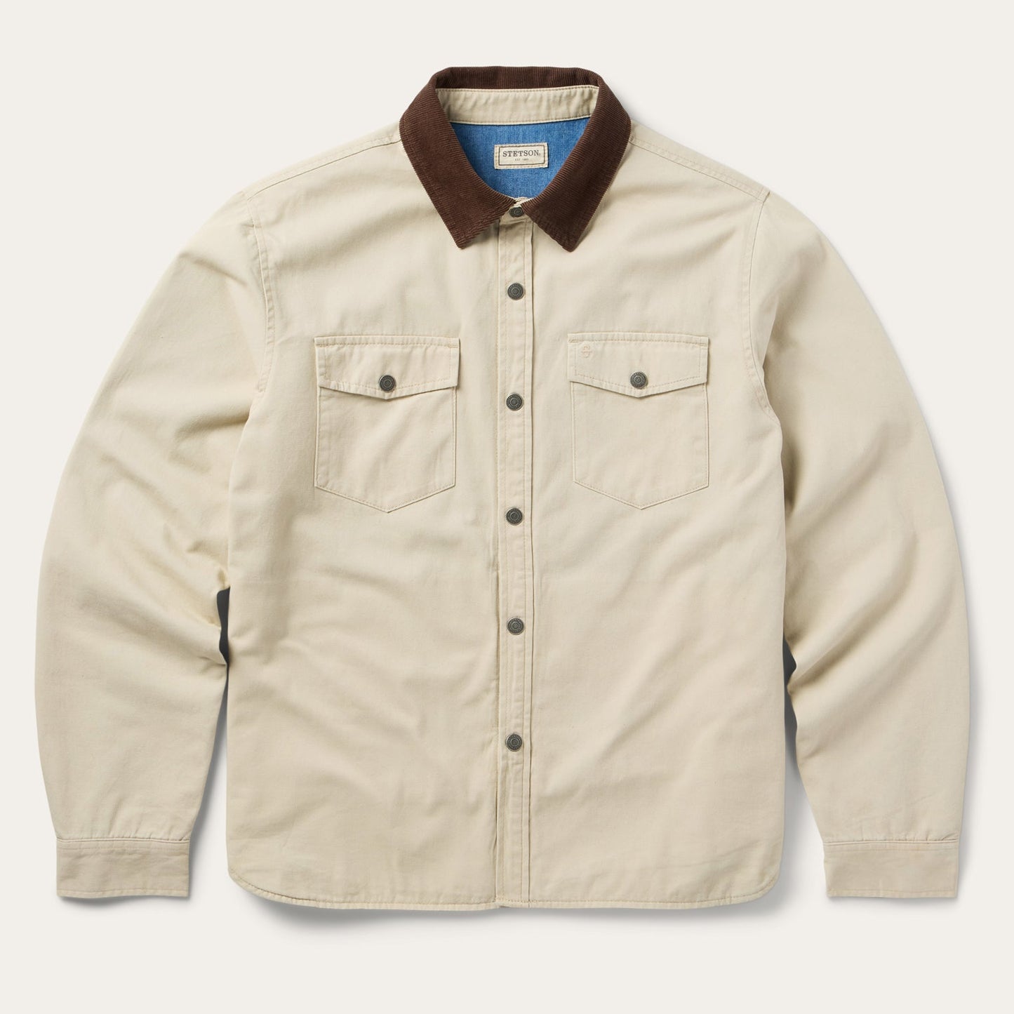 Corduroy Collar Shirt Jacket Tan