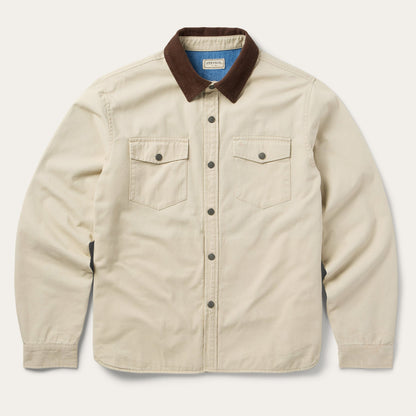 Corduroy Collar Shirt Jacket Tan