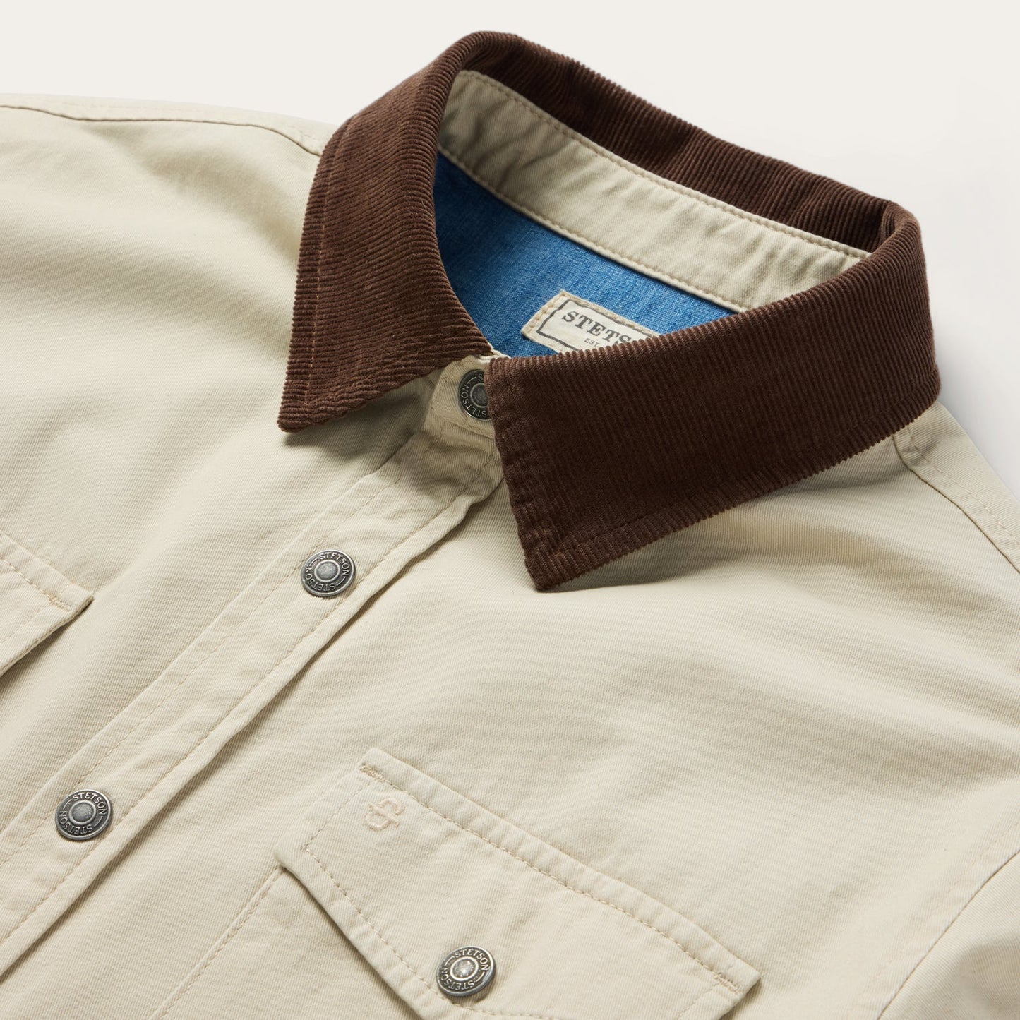 Corduroy Collar Shirt Jacket Tan