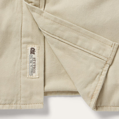 Corduroy Collar Shirt Jacket Tan