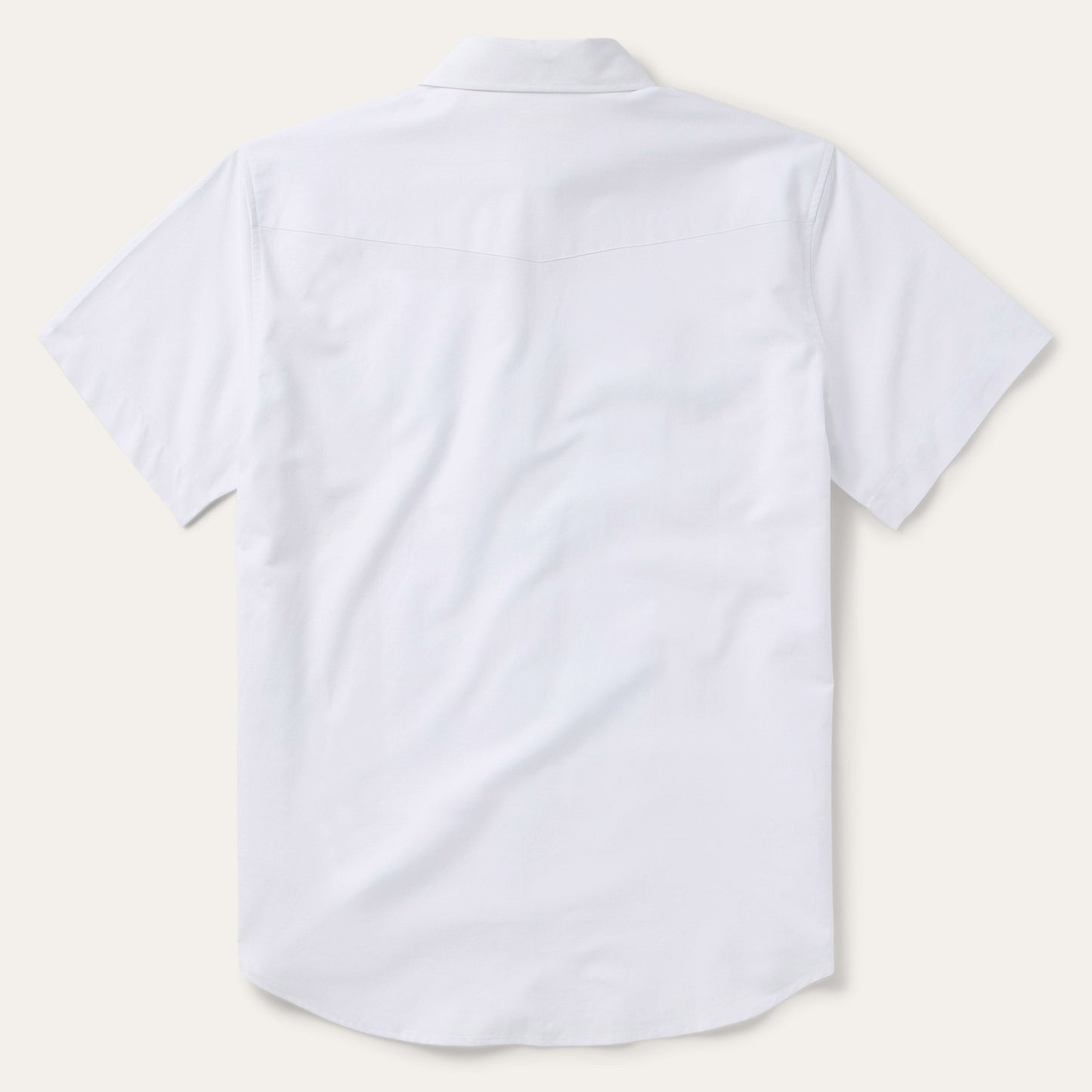 White Oxford Short Sleeve Western Shirt White
