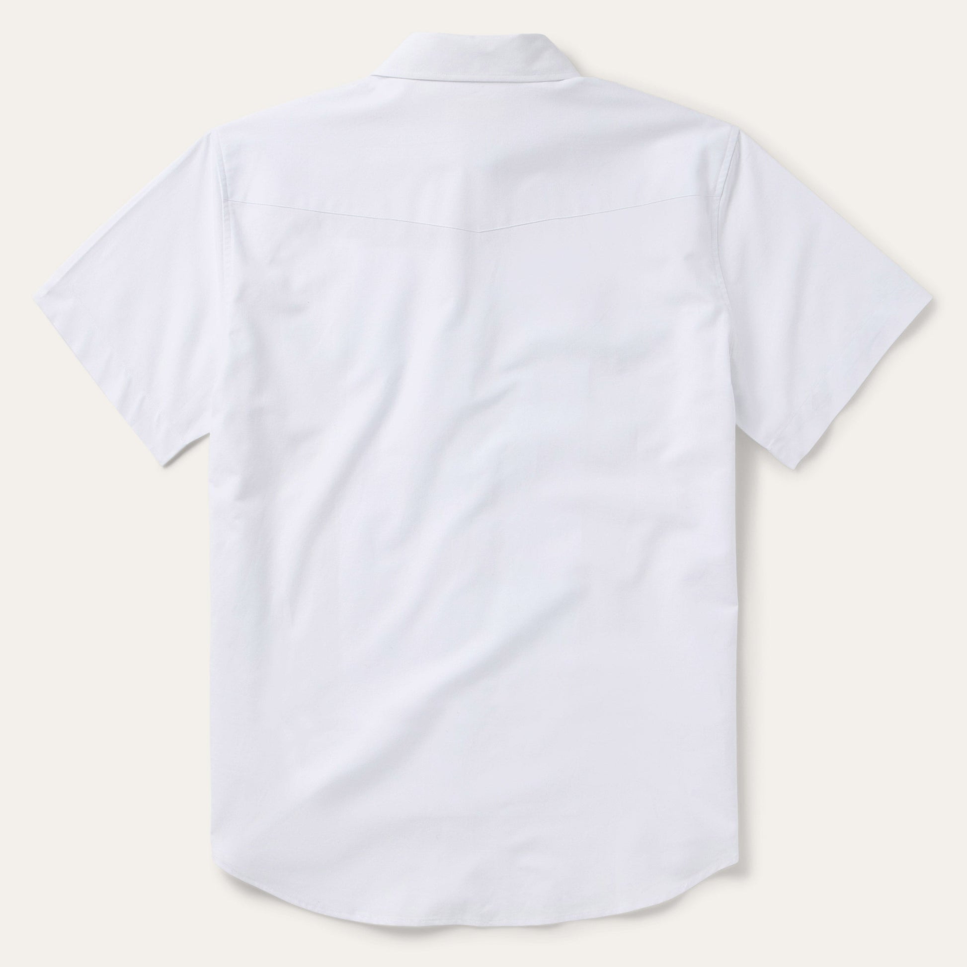 White Oxford Short Sleeve Western Shirt White