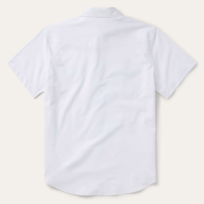 White Oxford Short Sleeve Western Shirt White
