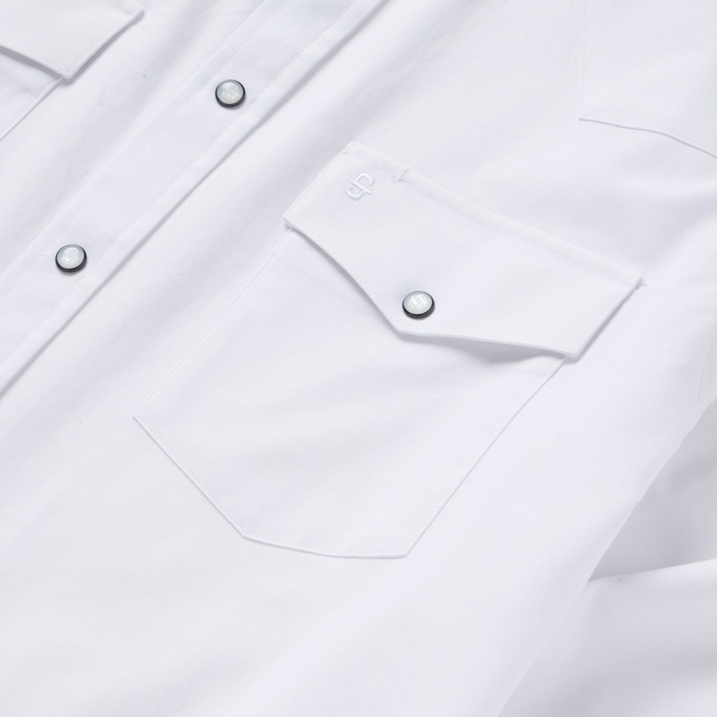 White Oxford Western Shirt White