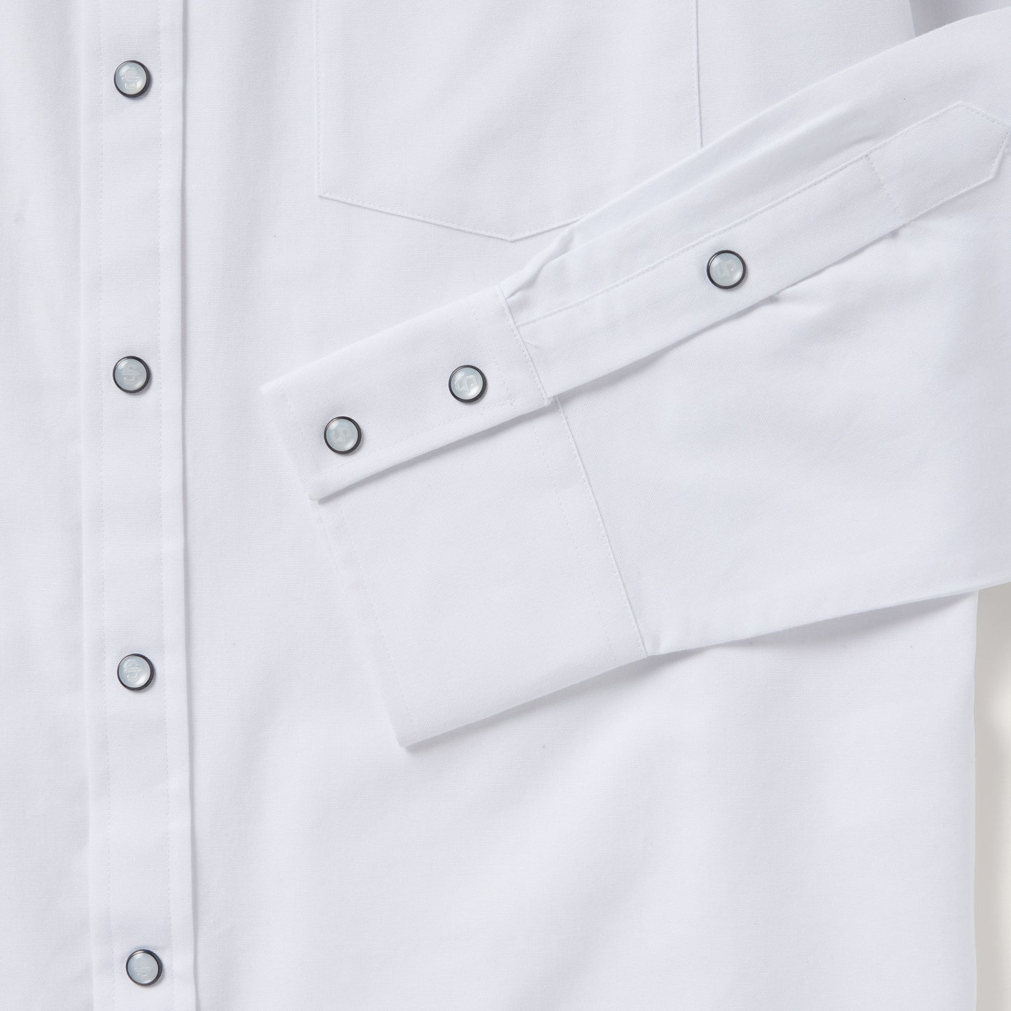 White Oxford Western Shirt White
