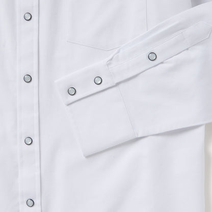 White Oxford Western Shirt White