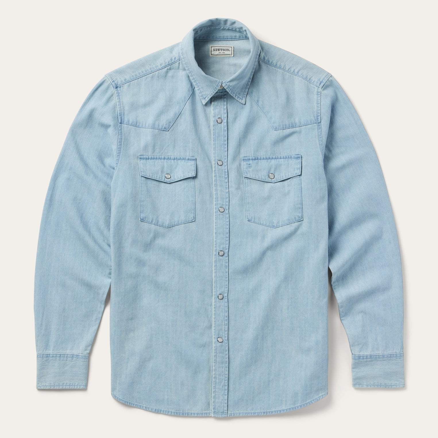 Chambray Oxford Western Shirt Blue