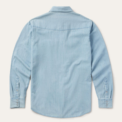 Chambray Oxford Western Shirt Blue